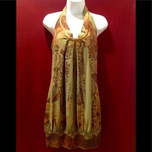 Boutique Long Line Halter Top/Dress/Beach Cover